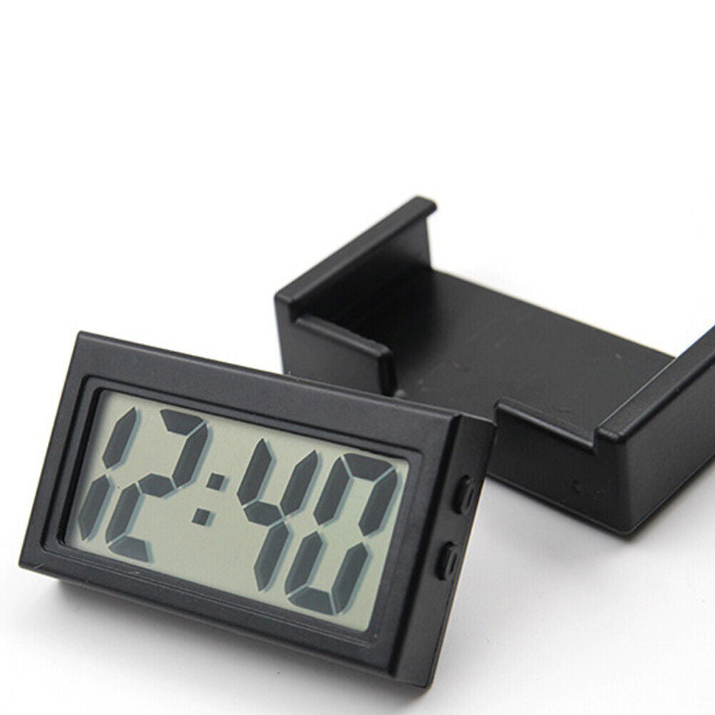 US 2-4 Pack Car Dashboard Digital Clock Mini Automotive Stick Watch Day Display