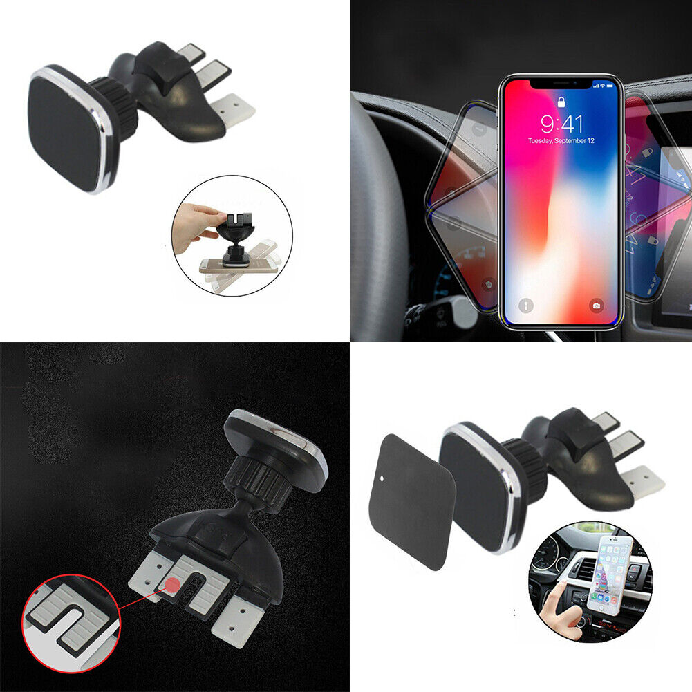 US 2-4 Pack Magnetic Phone Holder Car Air Vent Mount Easily Install Stand Cradle