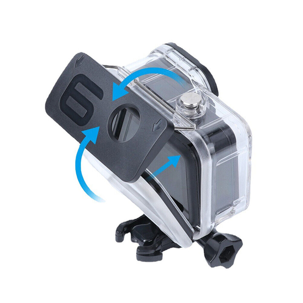 US 2-4 Pc Waterproof Housing Case Protective Underwater Dive Action Camera Shell