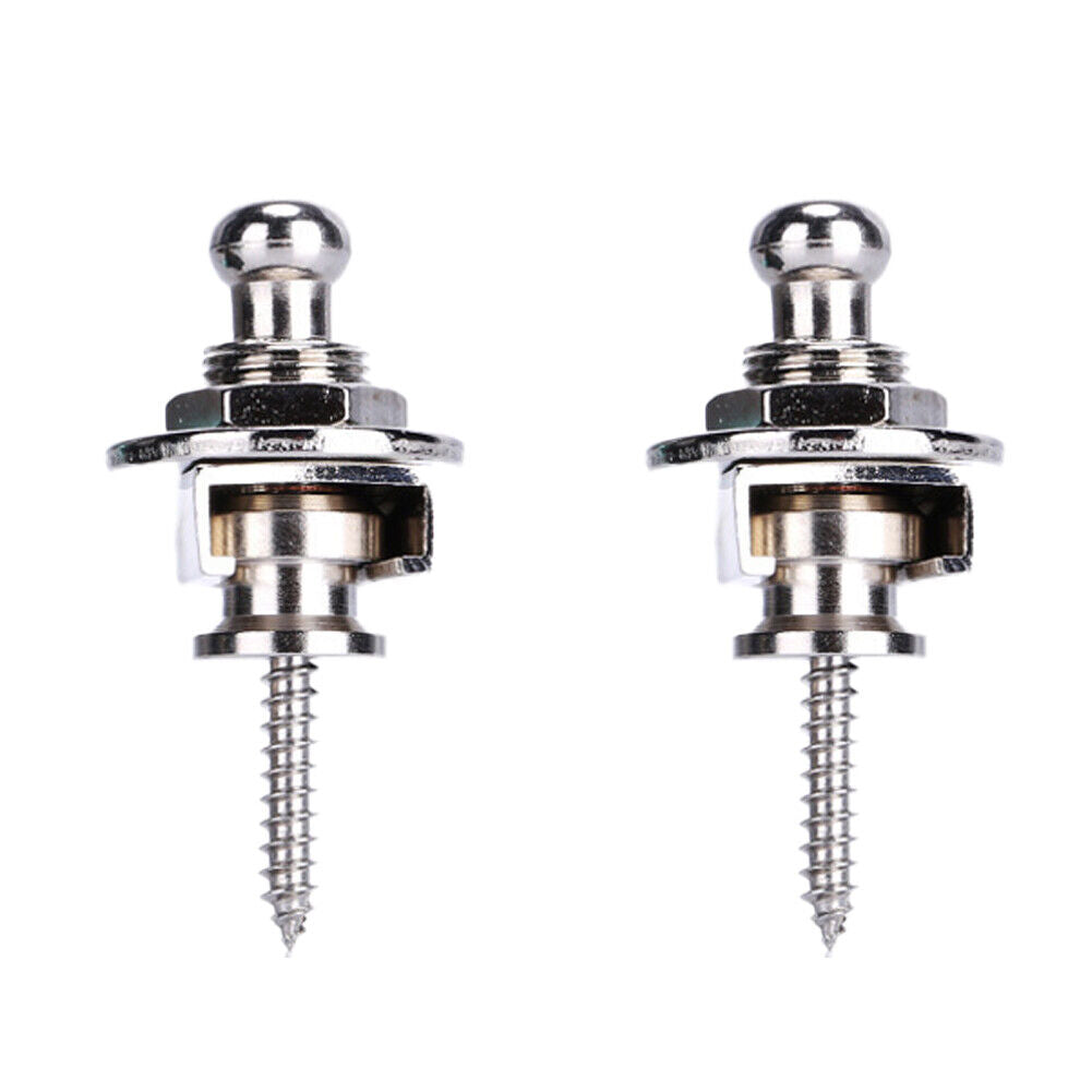 US 4-12 Pcs Guitar Strap Locks Buttons Security Quick Release Binding Components