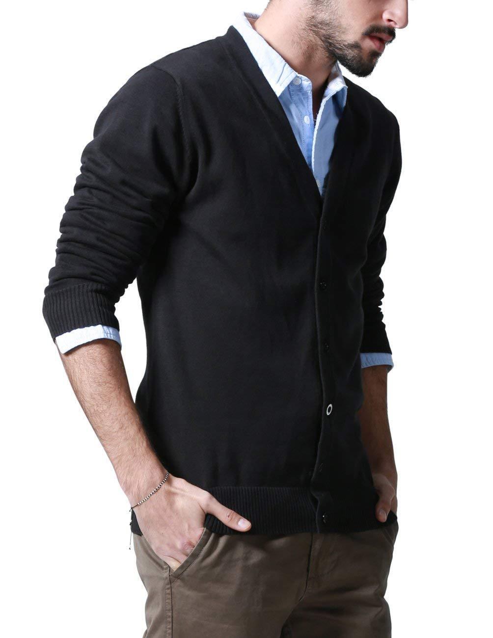 Match Men's K|G Series Shawl Collar Cardigan Sweater