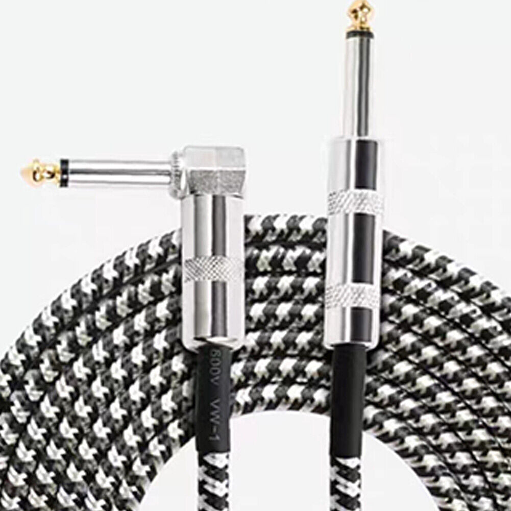 10ft NOISELESS Electric Guitar Bass Cable Pedal AMP Cord 1/4" FOR GIBSON FENDER
