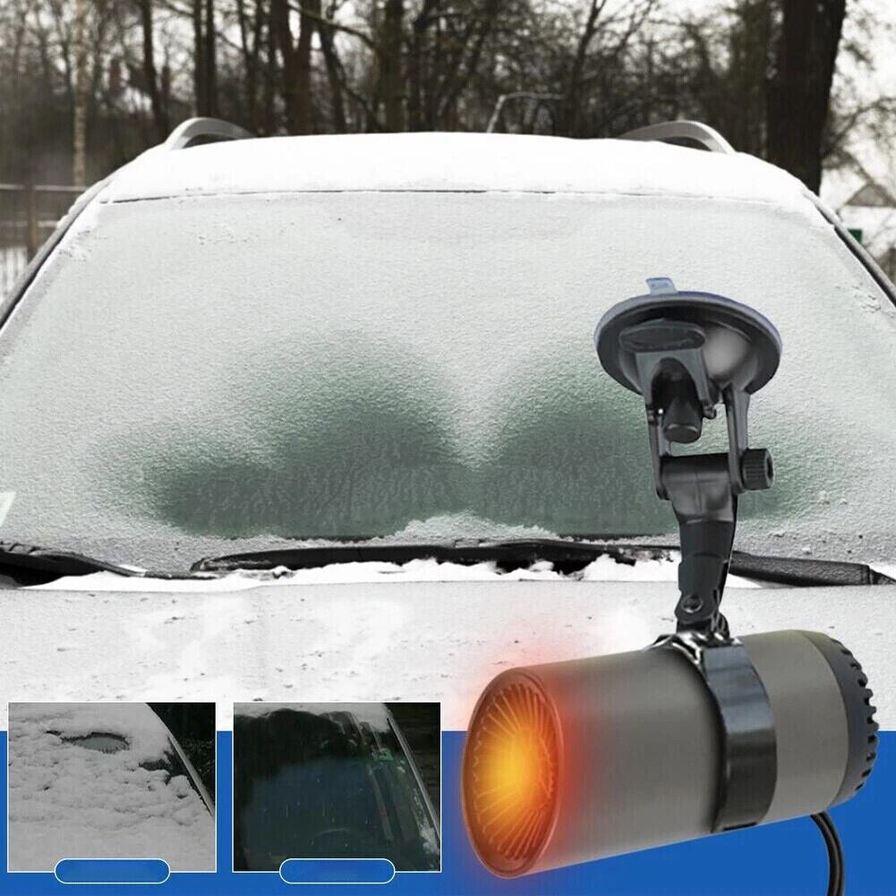 US 1-2 Pcs 12v Auto Heater Car Warm Cup Shape Fast Defroster Windshield Defogger