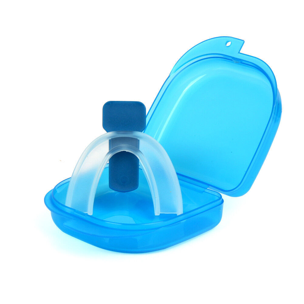 US 2-4 Pc Anti-Snoring Mouthpiece Mouth Guard Grind Stop Sleep Apnea Bruxism Aid
