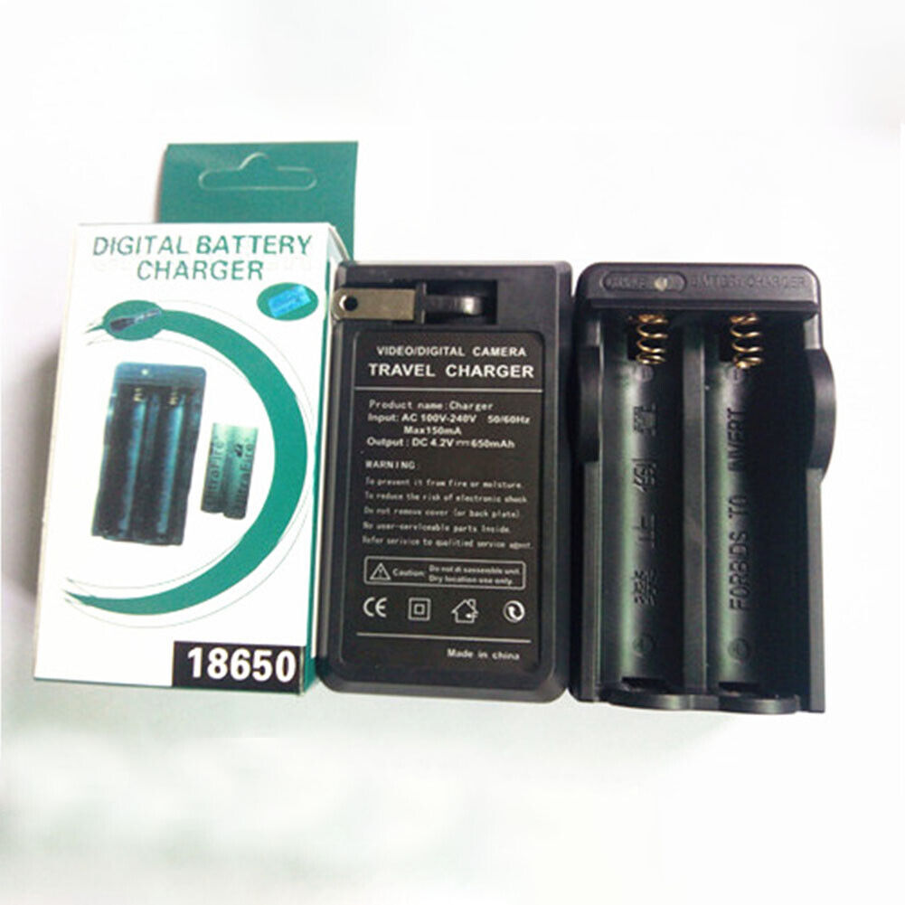 US 2-4 Pack 18650 Battery Smart Charger For 3.7V Li-ion Rechargeable Battery