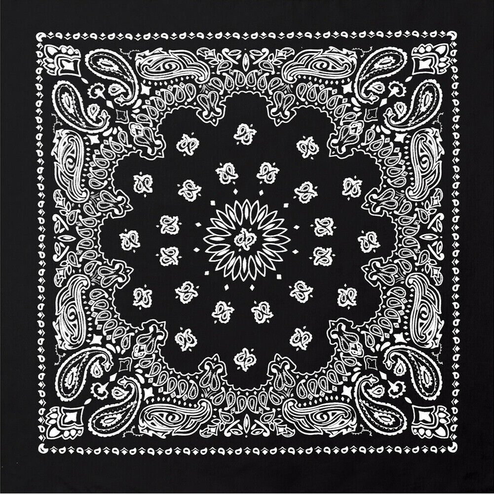 US 4-8Pc Trainmen Paisley Jumbo Military Bandana Head Scarf Cotton FaceCover 27"