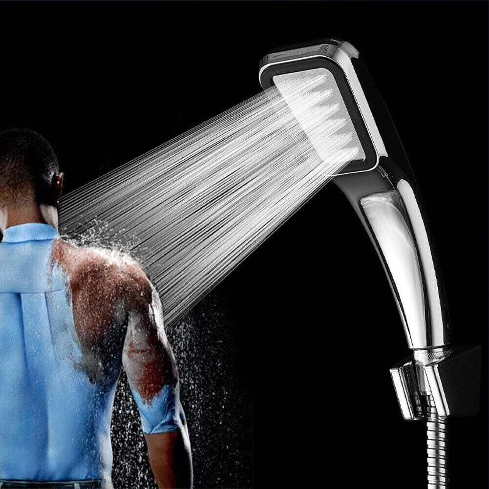 US 2-4 Pack 300 Holes High Pressure Handheld Shower Head Powerful Boosting Spray