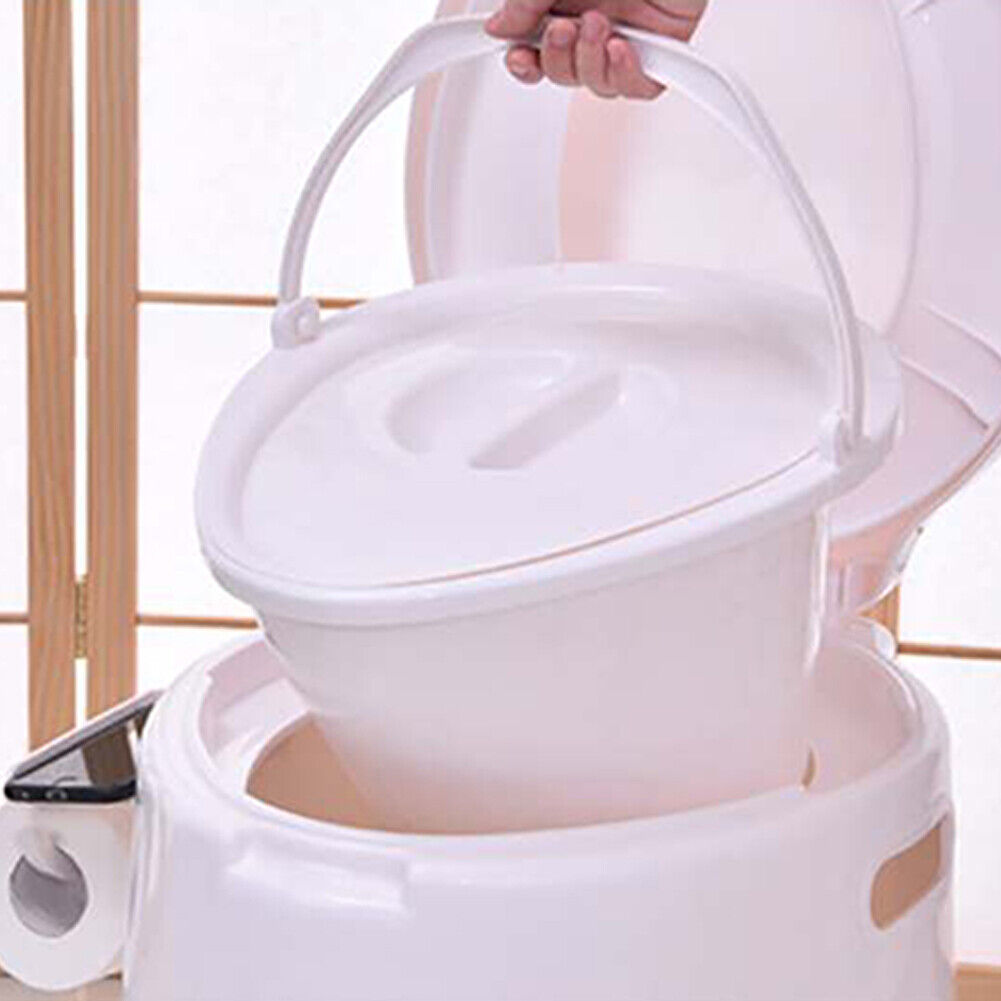 US 5L Portable Seat Toilet Home Potty Commode Travel Camping RV Accessories