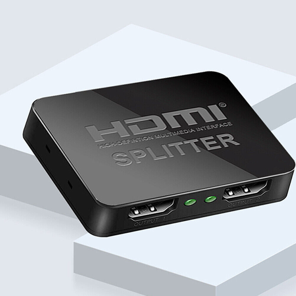 US Active HDMI Splitter Powered Amplifier 1 to 2 4K 2160P 1080P Screen Mirroring