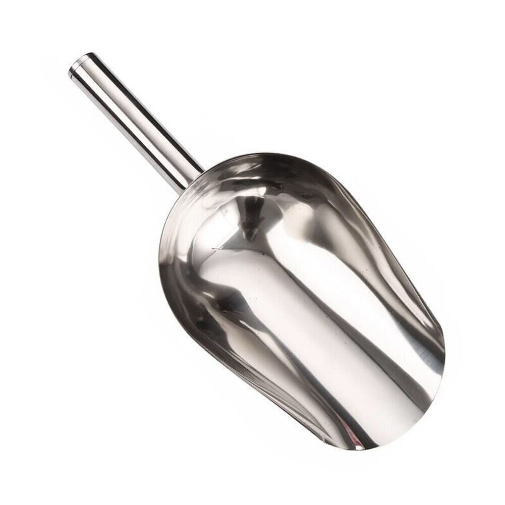 US 12oz Stainless Steel Scoop Bar Ice Candy Dry Goods Popcorn Commercial Scooper