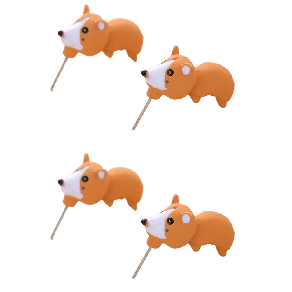 US 1~2 Pairs Cute Animal Bite-Earring Handmade Polymer Clay-Cute Stud Earrings