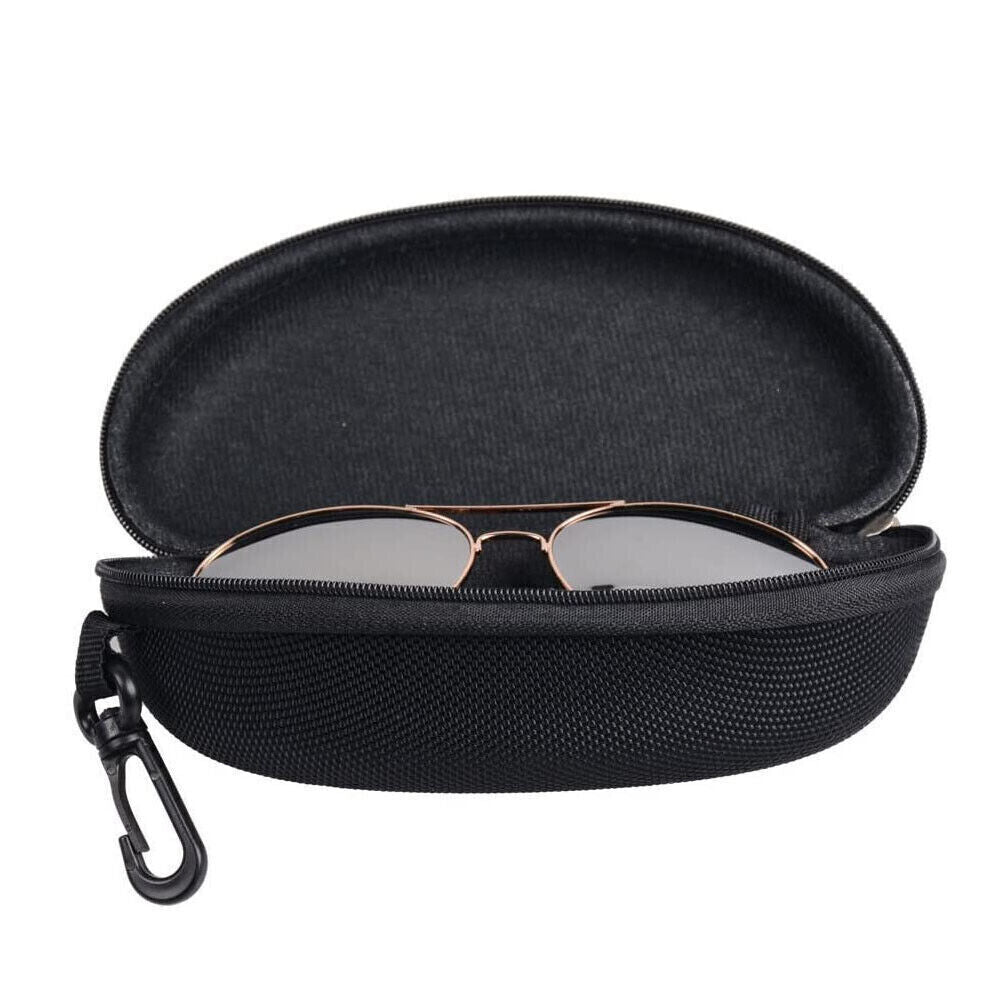 US 4-8 Pack Portable Waterproof Sunglasses Eyeglasses Case Zipper Hard Shell Box