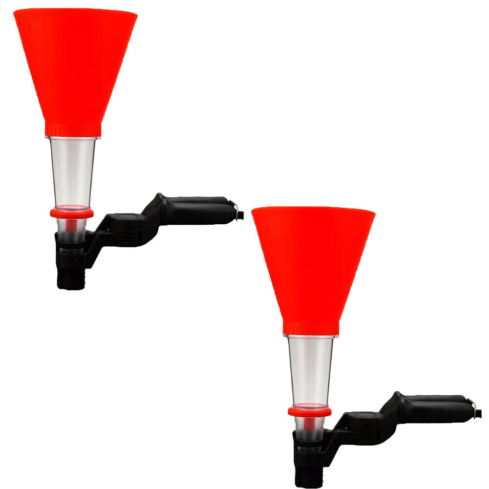 US 1-2 Pack Fuel Oil Funnel Adjustable For Gasoline Engine Car Auto Motorcycle