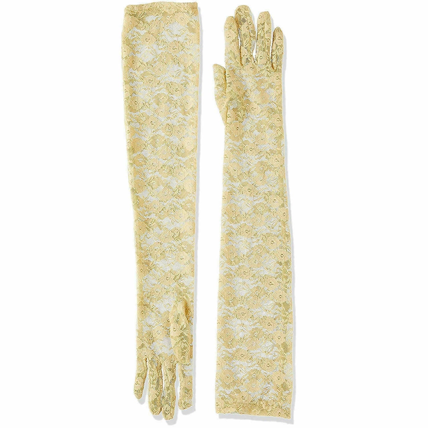 US Sexy Lace Gloves Thin Long Bride Wedding Party Arm Elbow Prom Driving 19.7''