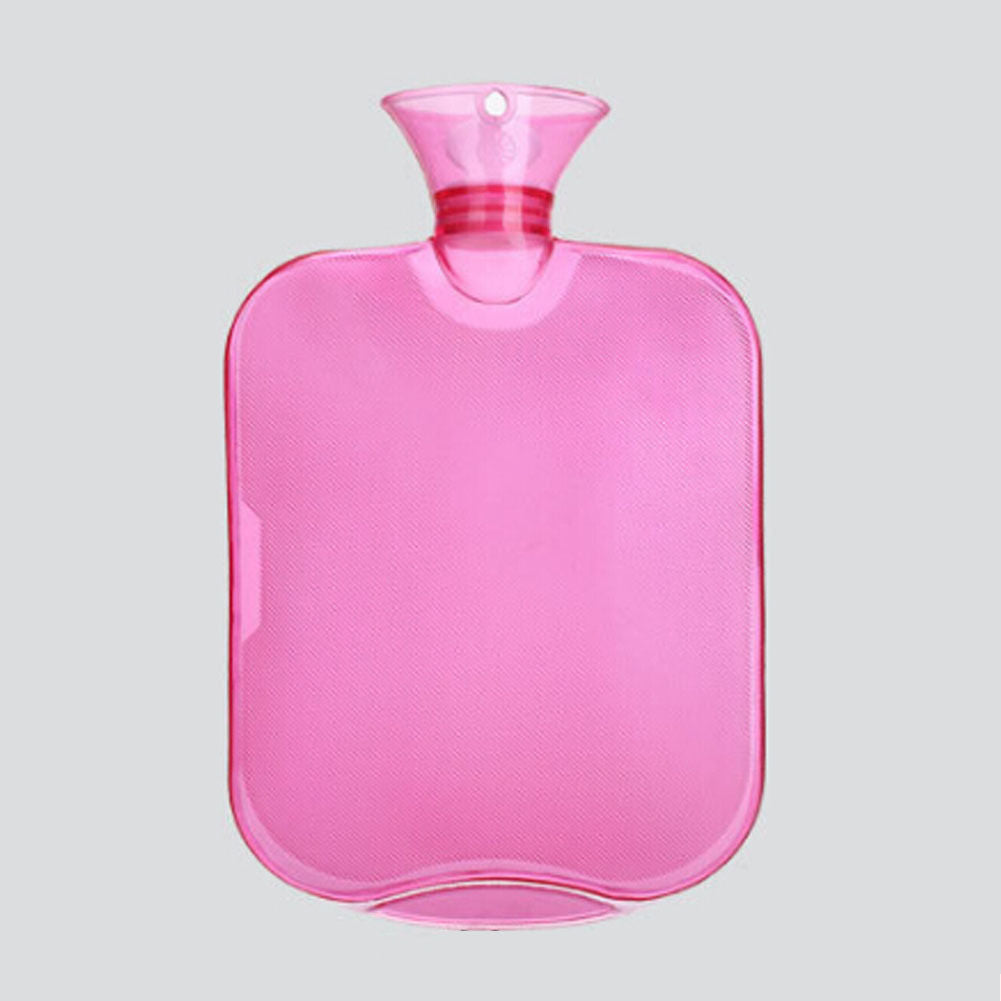 Large PVC Rubber HOT WATER BOTTLE Bag WARM Relaxing Heat / Cold Therapy 2 Liter