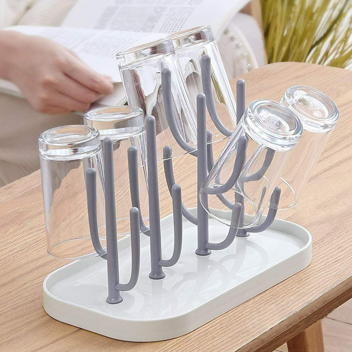 US Baby Bottle Drying Rack Portable Bottle Dryer Holder Nipples Cups Pump Parts