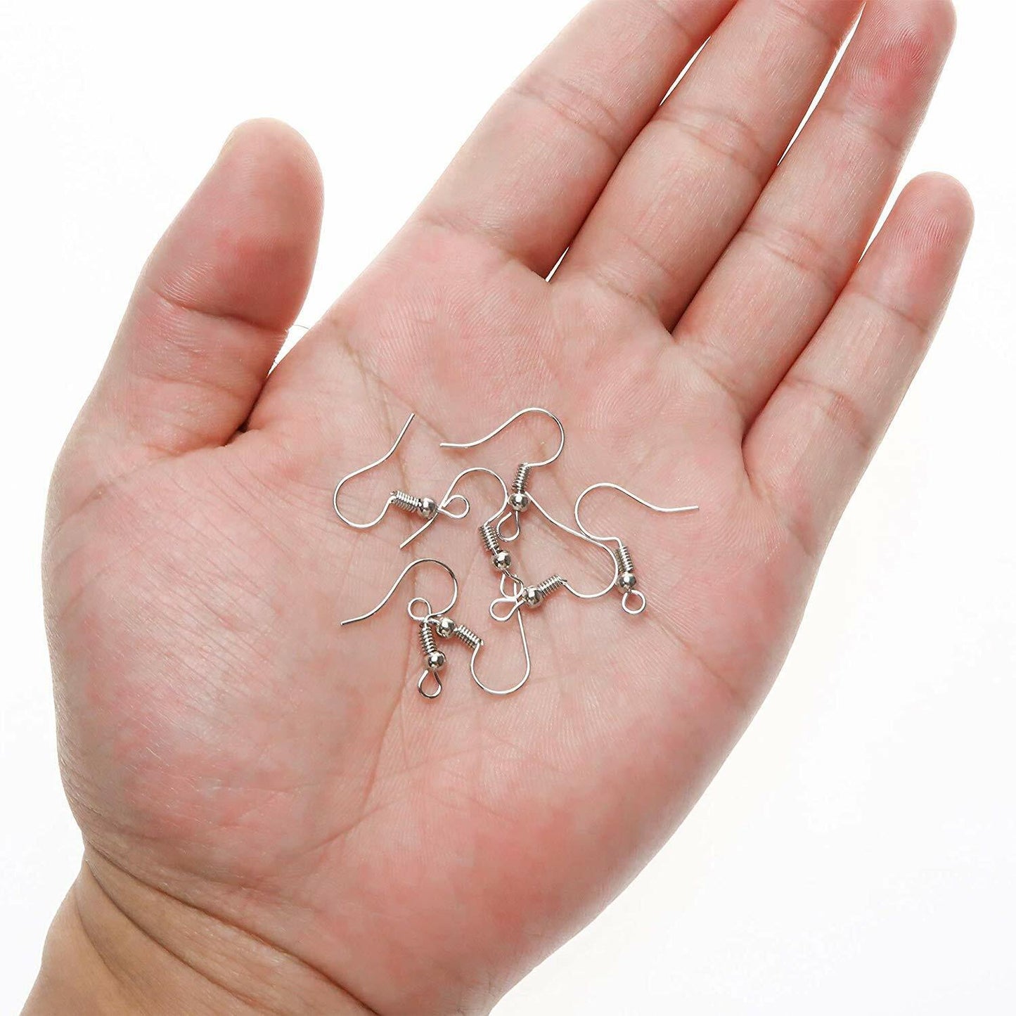US 100-200 DIY JEWELRY Making Findings Earring Hook Coil Ear Wire French Hook