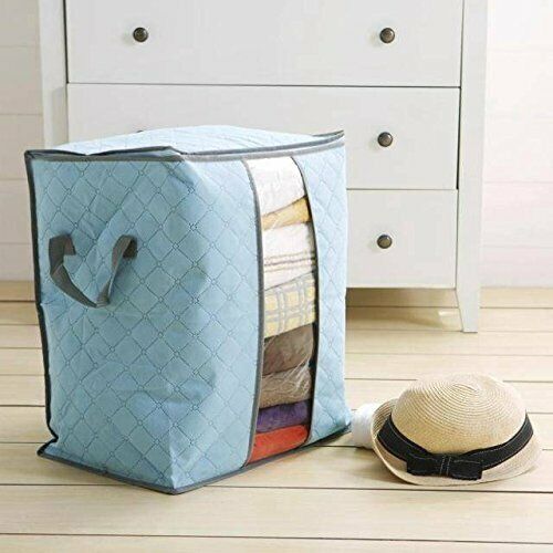 US Anti Dust Large Storage Bag Clothes Quilt Blanket Storage Sort Home Organizer