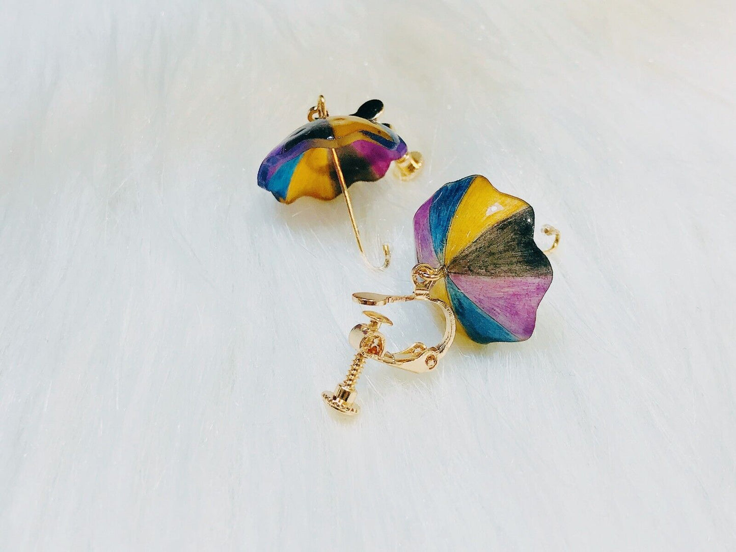 Graduation Sale! Magik Umbrella Made in USA Handmade 3D Shrinky Dinks Earrings