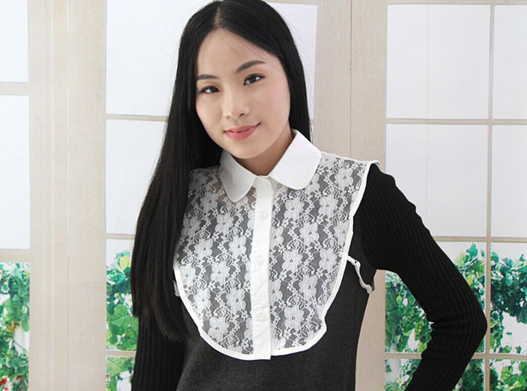 Choker Necklace Unisex Women Peter Pan Detachable Lapel Shirt Fake False Collar