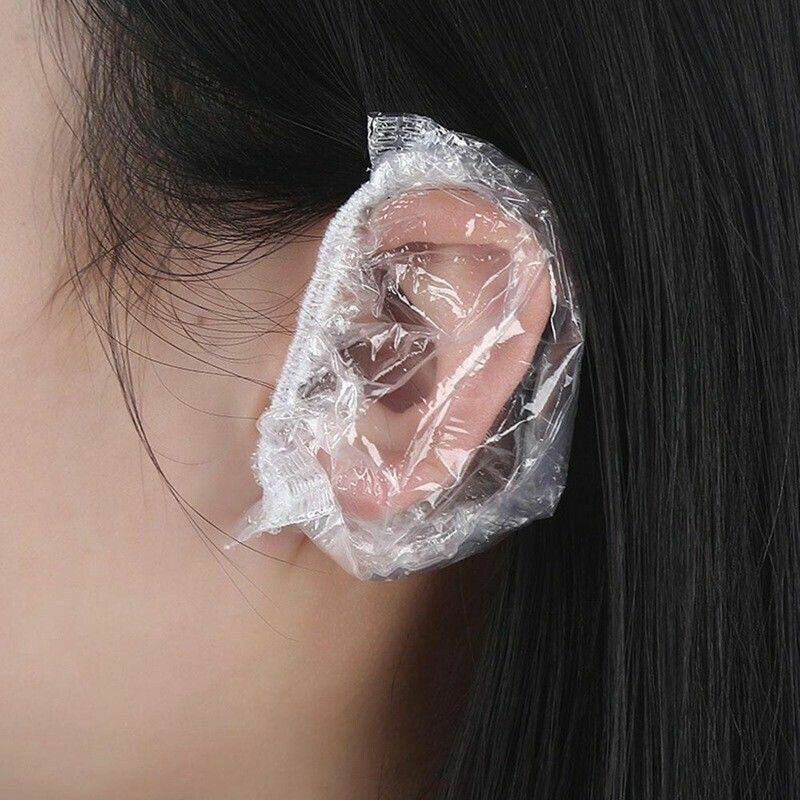 US 100-400pcs One-time Bath Shower Salon Waterproof Ear Protector Caps