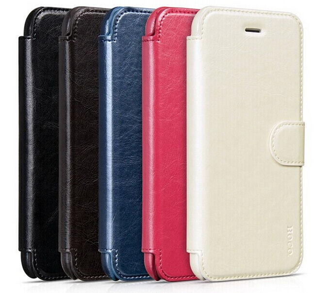 HOCO iPhone 6/6s Plus 5.5 Inch Wallet Folio Stand Leather Case w/ Card Slot