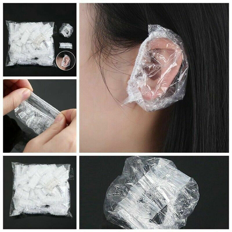 US 100-400pcs One-time Bath Shower Salon Waterproof Ear Protector Caps