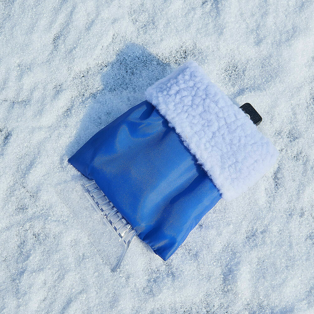 US Warm Ice Scraper Mitt Windshield Snow Scrapers Waterproof Snow Remover Glove