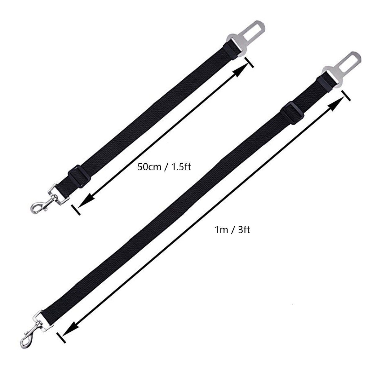 3 PCS Adjustable Pet Dog Cat Car Seat Belt Safety Leads Vehicle Seatbelt Harness