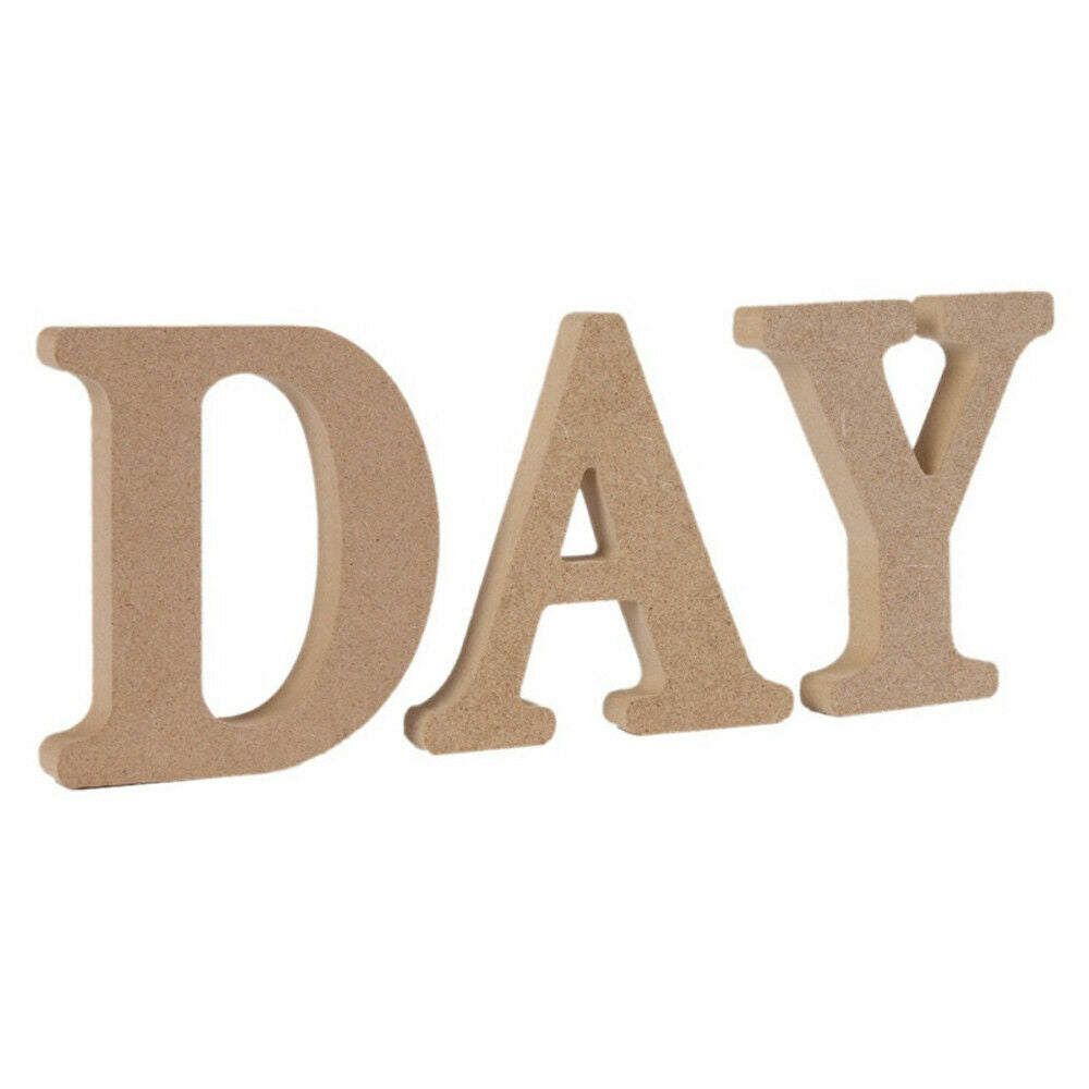 US 3.93'' A-Z Wooden Letters Alphabet Self Standing Wedding Party/Home/Decor Lot