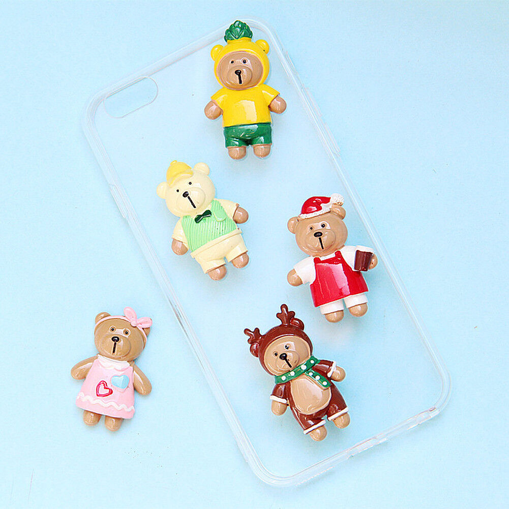 US 15~100 Pc Slime Bread Candy Unicorn Resin Flat Back Scrapbooking Charms DIY