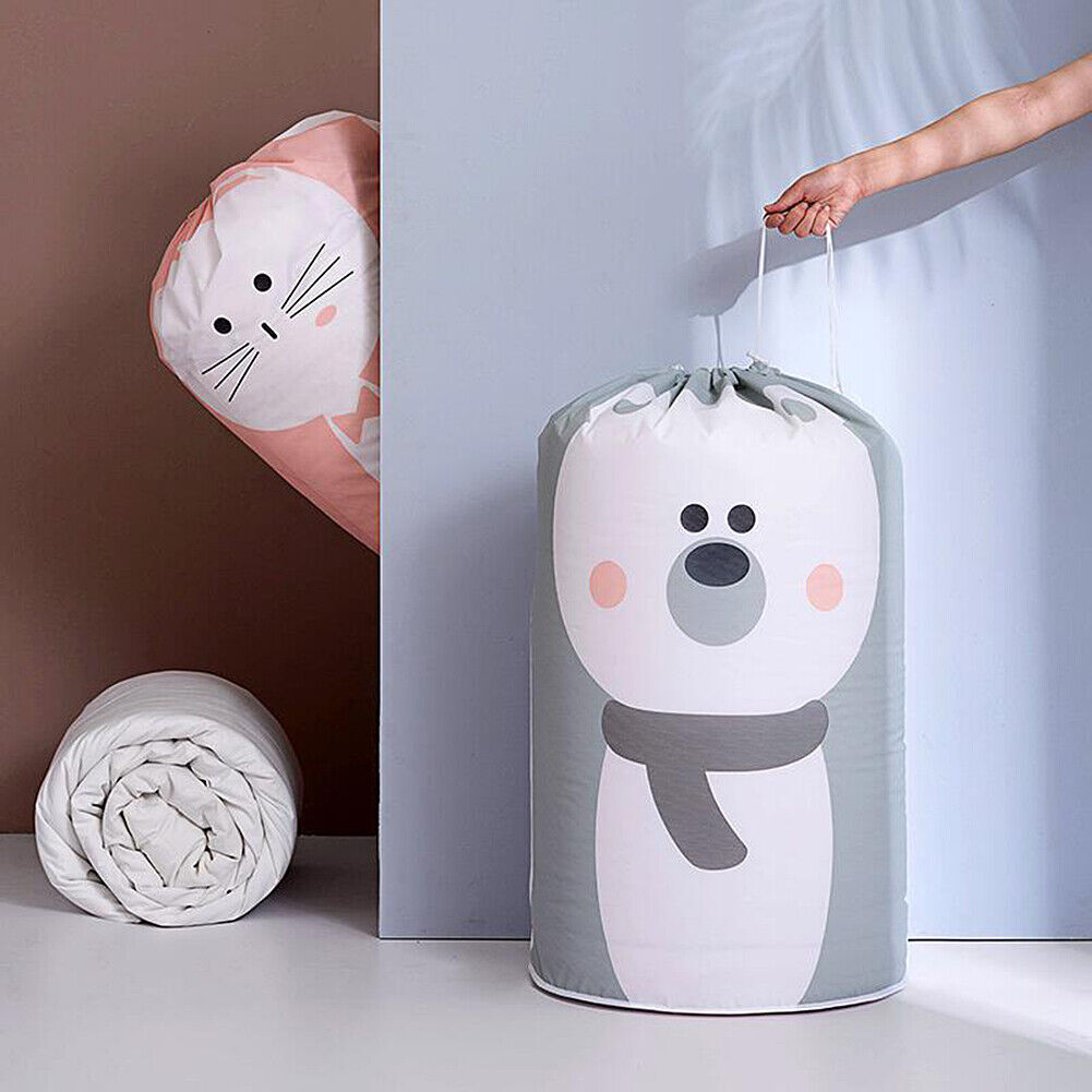 US Large Drawstring Storage Bag Anti Dust Clothes Blanket Quilt Organizer Pouch
