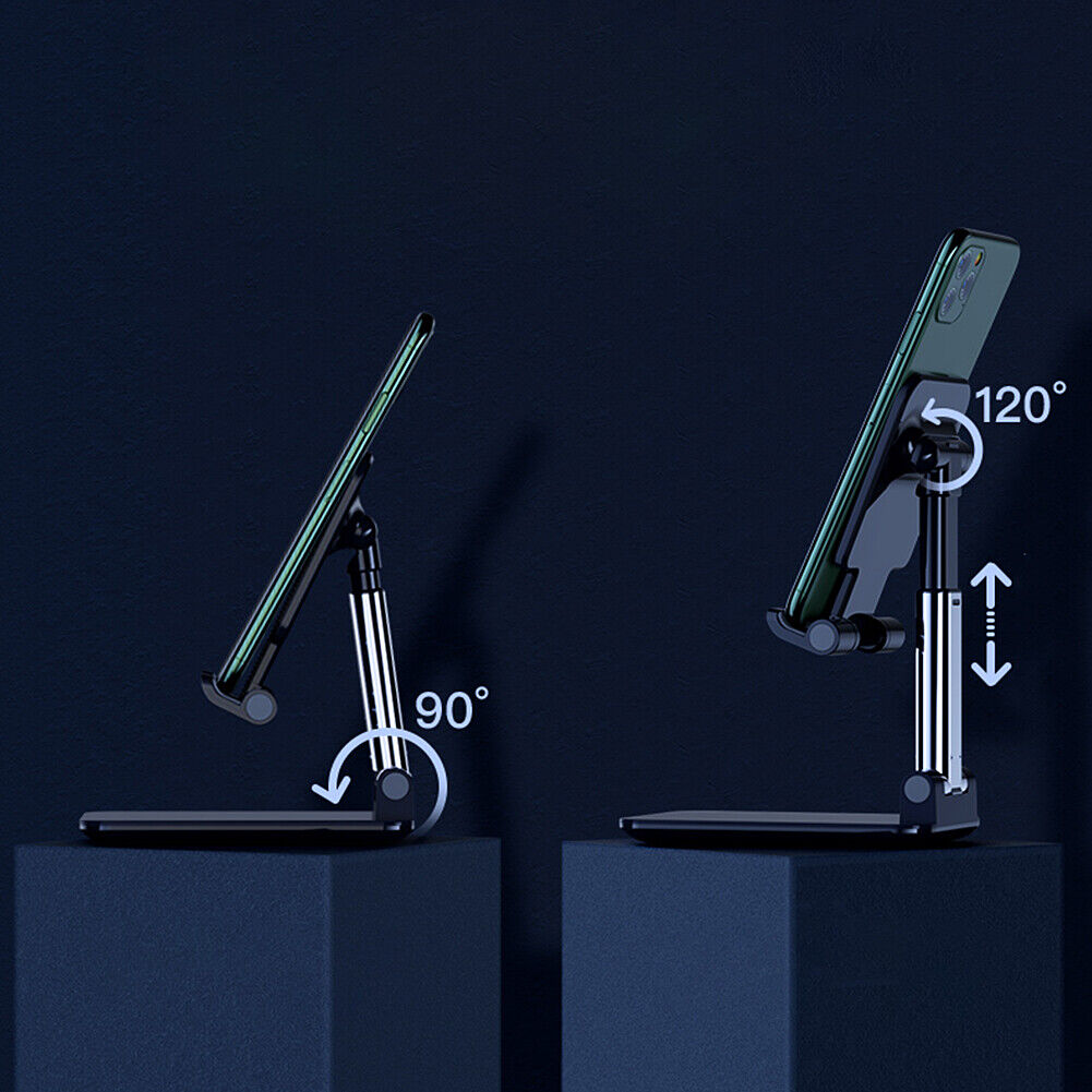 US 1-2 Adjustable Foldable Universal Phone Stand Desktop Holder Mount Anti-slip