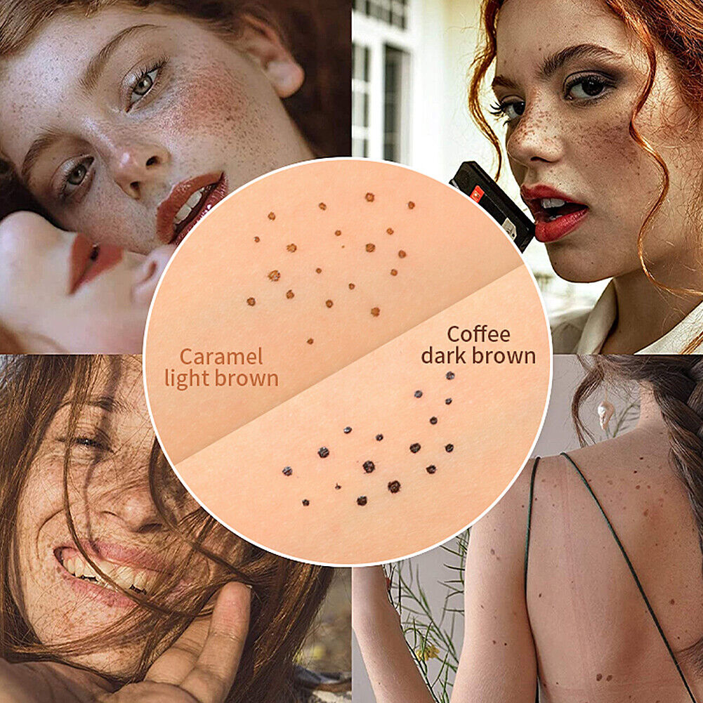US 1-2Pc Faux Freckle Pen Natural Waterproof Longlasting Soft Dot Sunkissed Skin