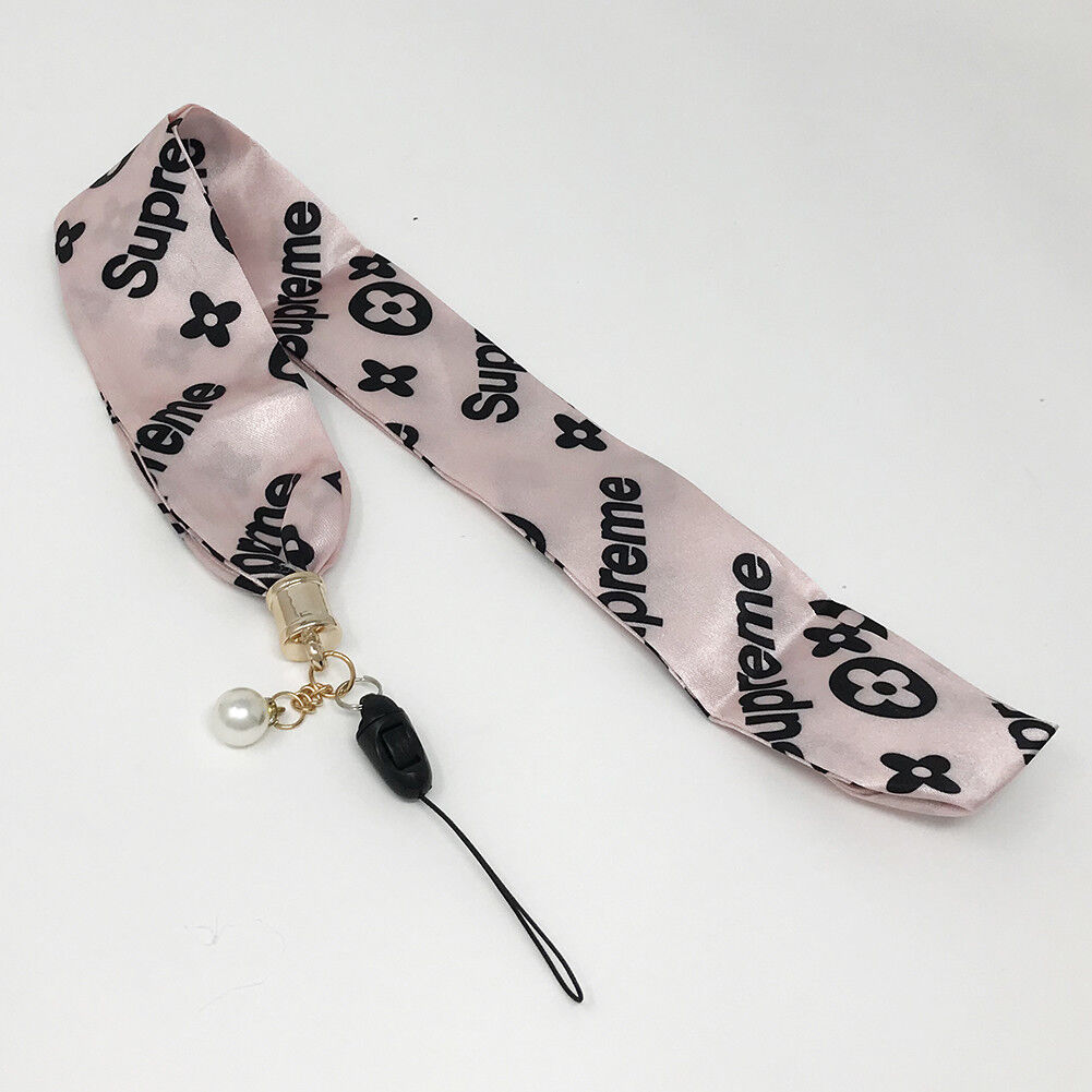 Universal Silk Scarf Neck Lanyard Strap Cell Mobile Phone ID Card Key chain