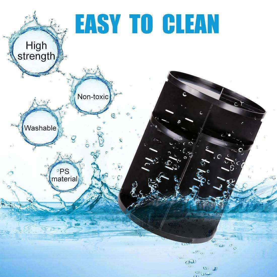 360 Degree Rotating Cosmetic Makeup Organizer Storage Box Lipstick Shelf Display