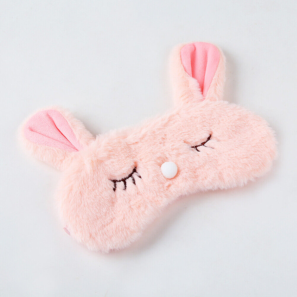 US Unicorn Animal Eye Mask Soft Plush Sleep Masks Sleeping Blindfold Traveling