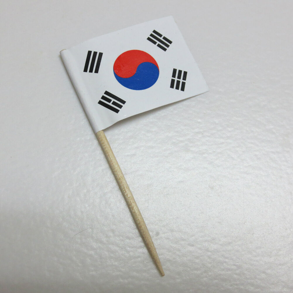100-200 Pack Nation Flag Picks Party Accessory National Day Soccer Event Cake