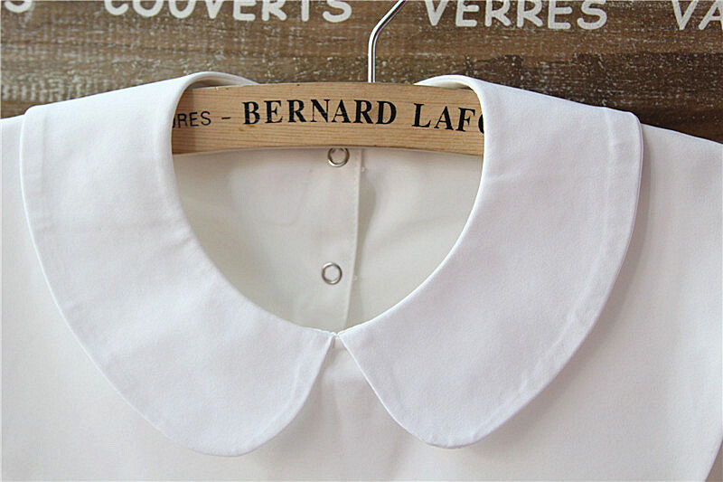 Choker Necklace Unisex Women Peter Pan Detachable Lapel Shirt Fake False Collar