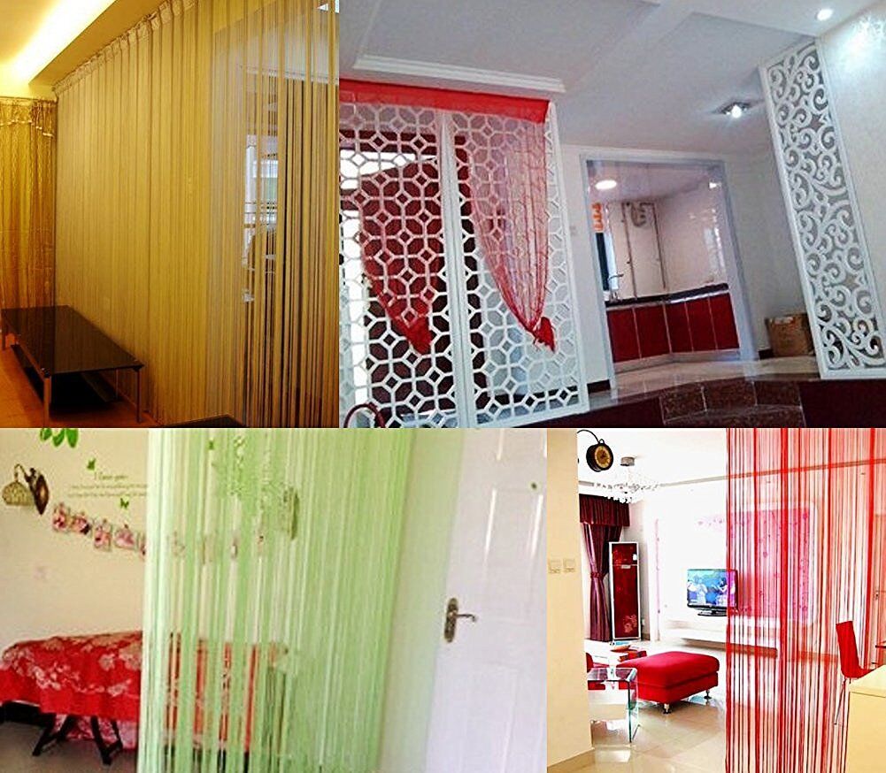 2 Pack Magik Line String Window Curtain Tassel Door Fringe Panel Room Divider