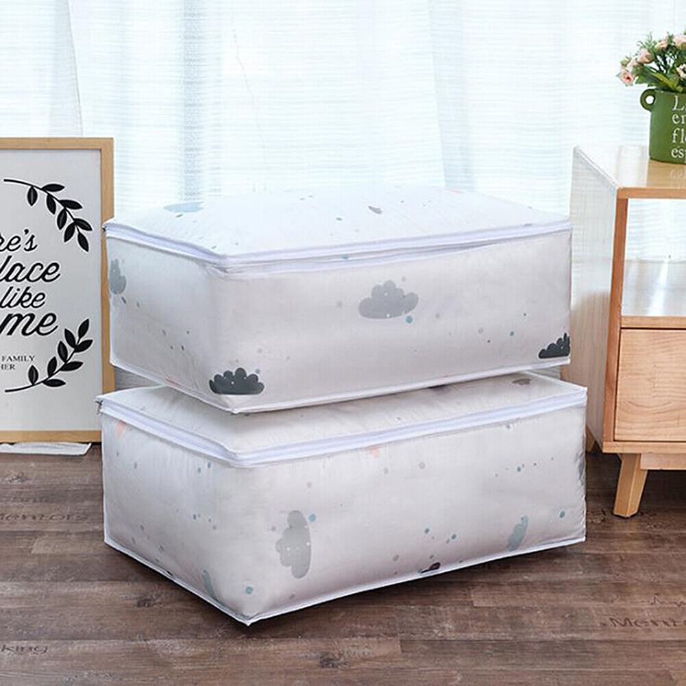 US Anti Dust Large Storage Bag Clothes Quilt Blanket Storage Sort Home Organizer