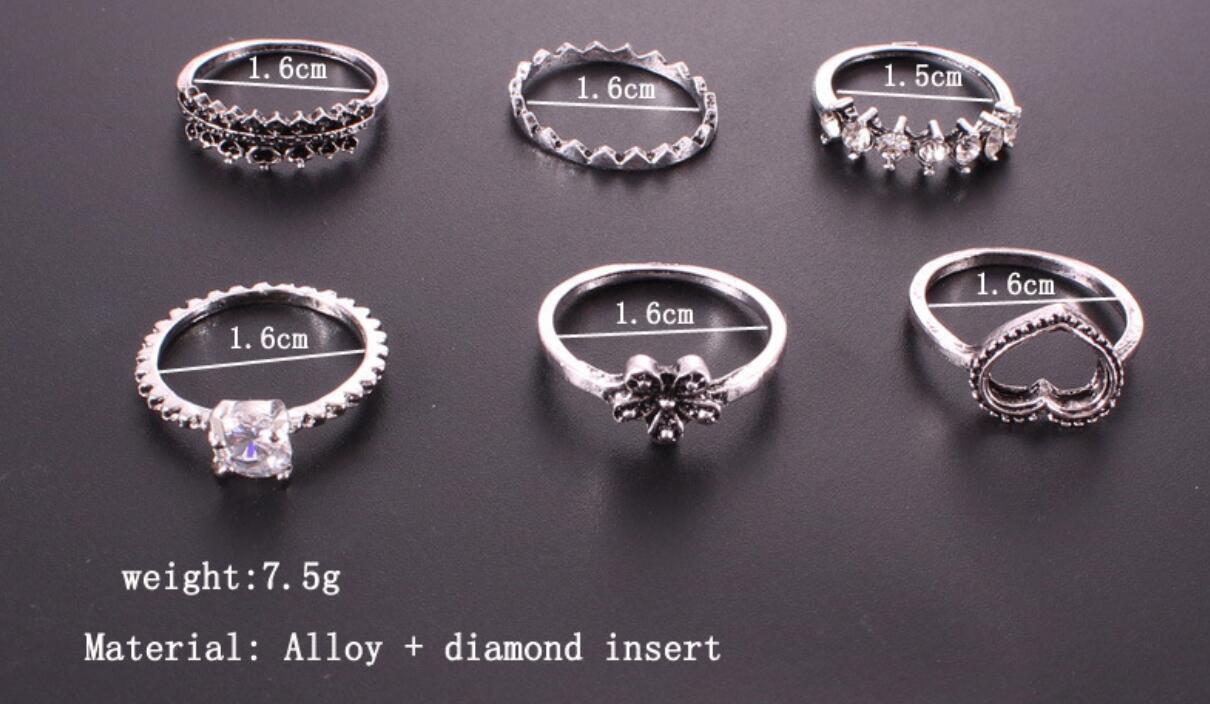 US Bulk Lot Knuckle Stacking Bands Midi Mid Above Joint Rings Punk Finger Tip
