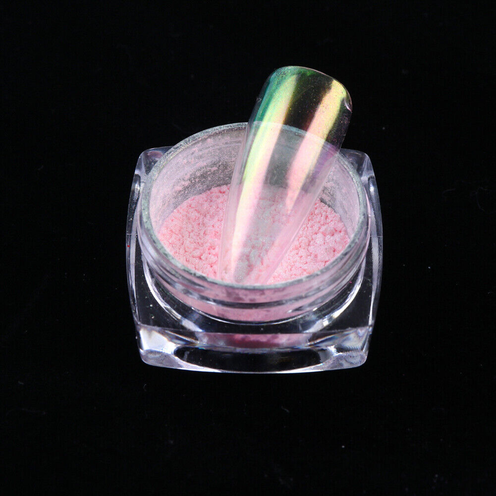US Glitter Holographic Mirror Nail Art Powder Ultra-thin Aurora Mermaid Pigment