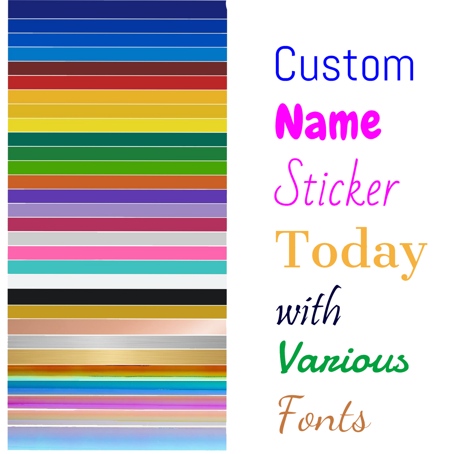 US Custom Vinyl Text Letter Name Decal Sticker Car Window Tumbler Cup Mug Phone