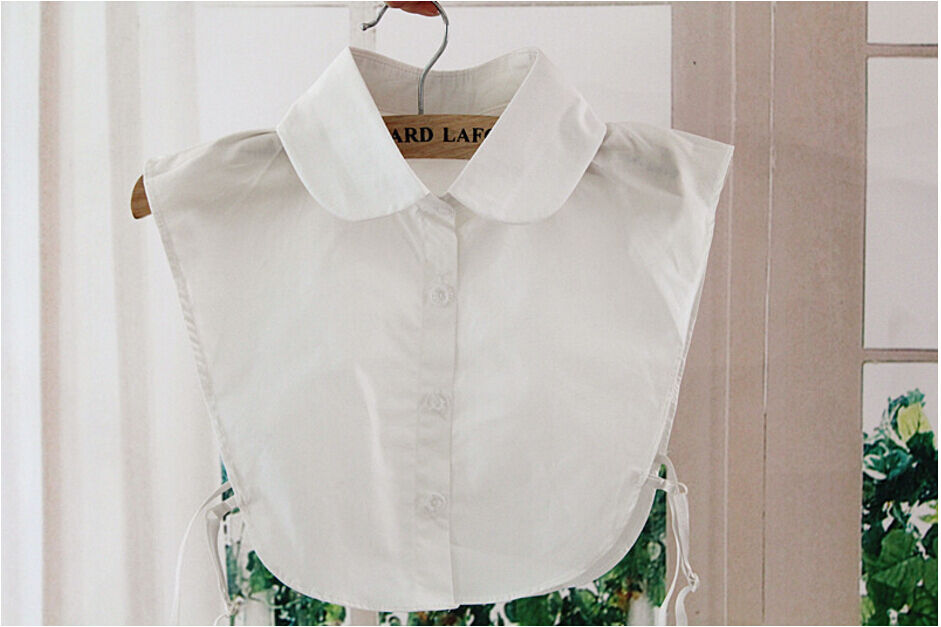 Choker Necklace Unisex Women Peter Pan Detachable Lapel Shirt Fake False Collar