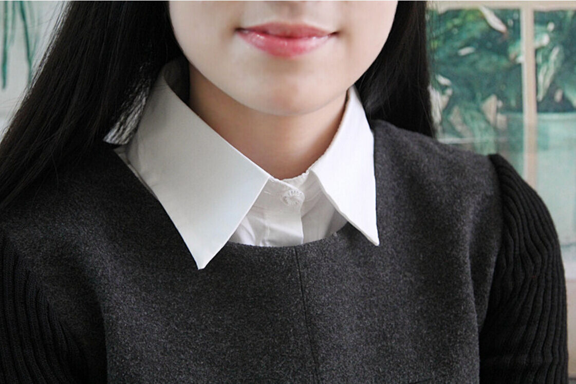 Choker Necklace Unisex Women Peter Pan Detachable Lapel Shirt Fake False Collar