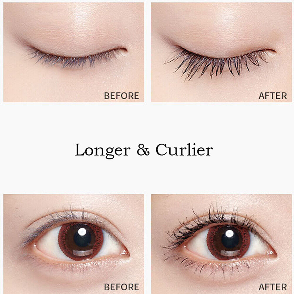US 1-2Pcs Dual Head 4D Silk Fiber Eyelash Extension Colorful Waterproof Mascara