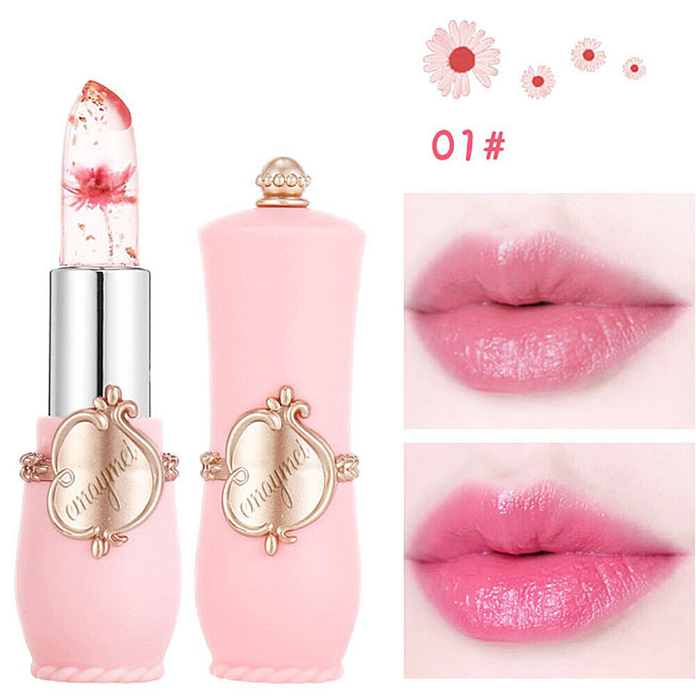 US Flower Lipstick Color Jelly Transparent Magic Changing Lip Temperature Change