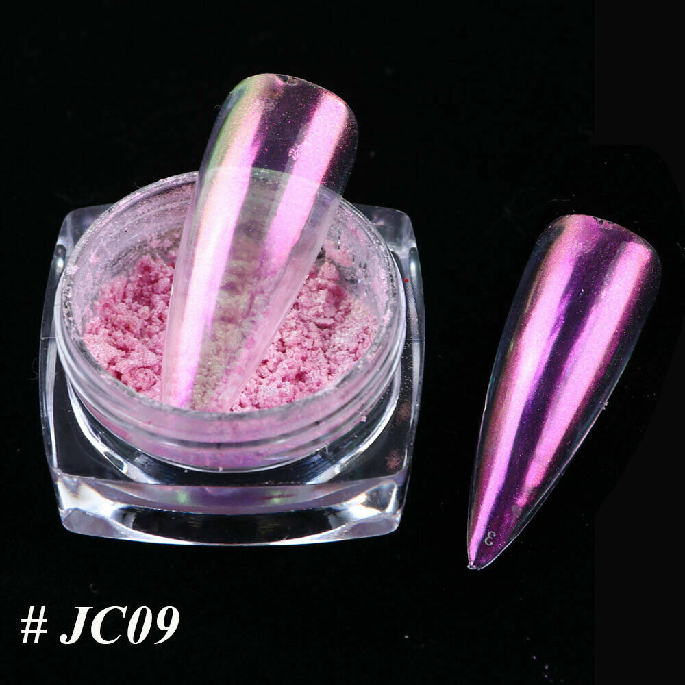 US Glitter Holographic Mirror Nail Art Powder Ultra-thin Aurora Mermaid Pigment