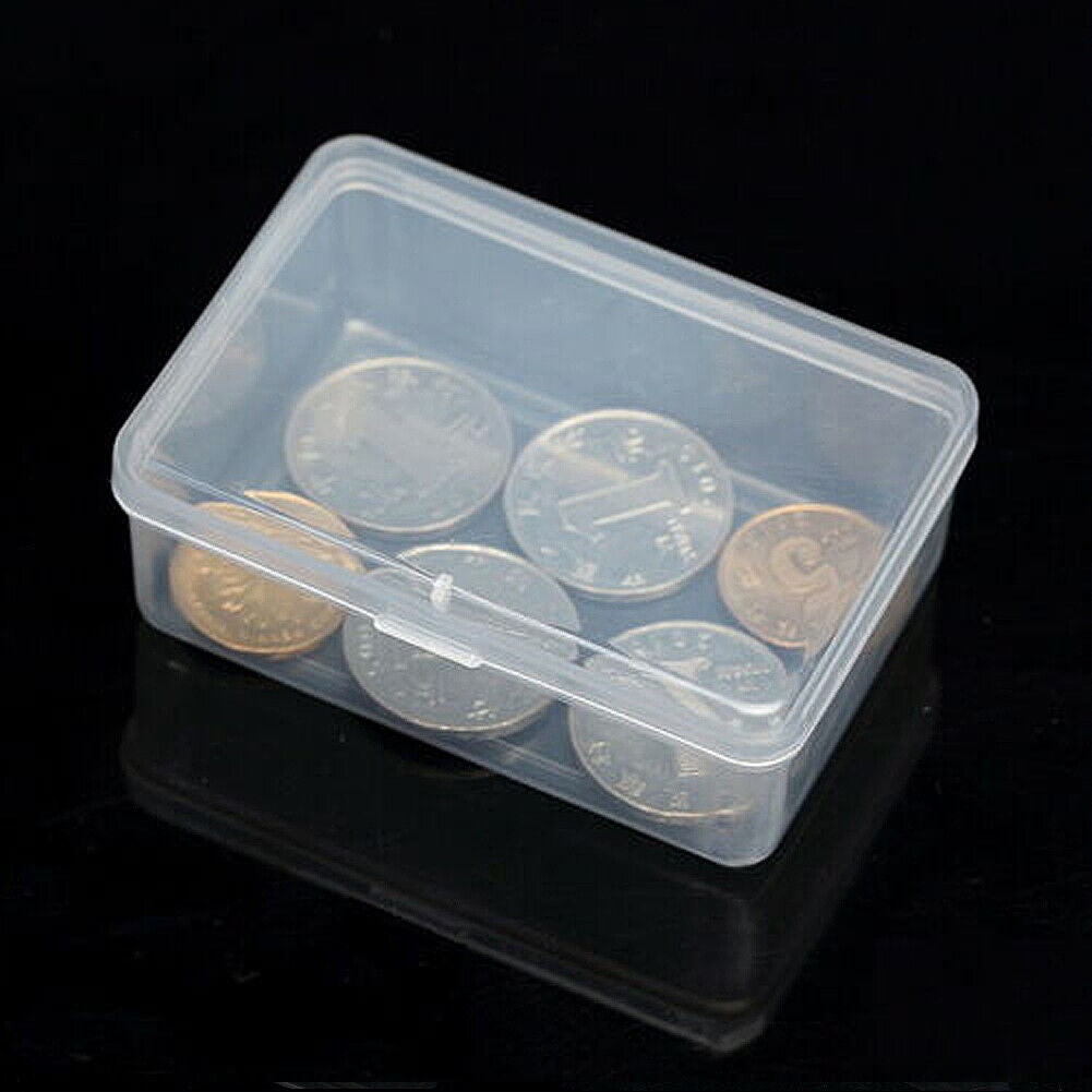 US 10-20 Small Plastic Storage Container Organizer Coins Screws Jewelry Mini Box